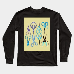 Scissors illustration Long Sleeve T-Shirt